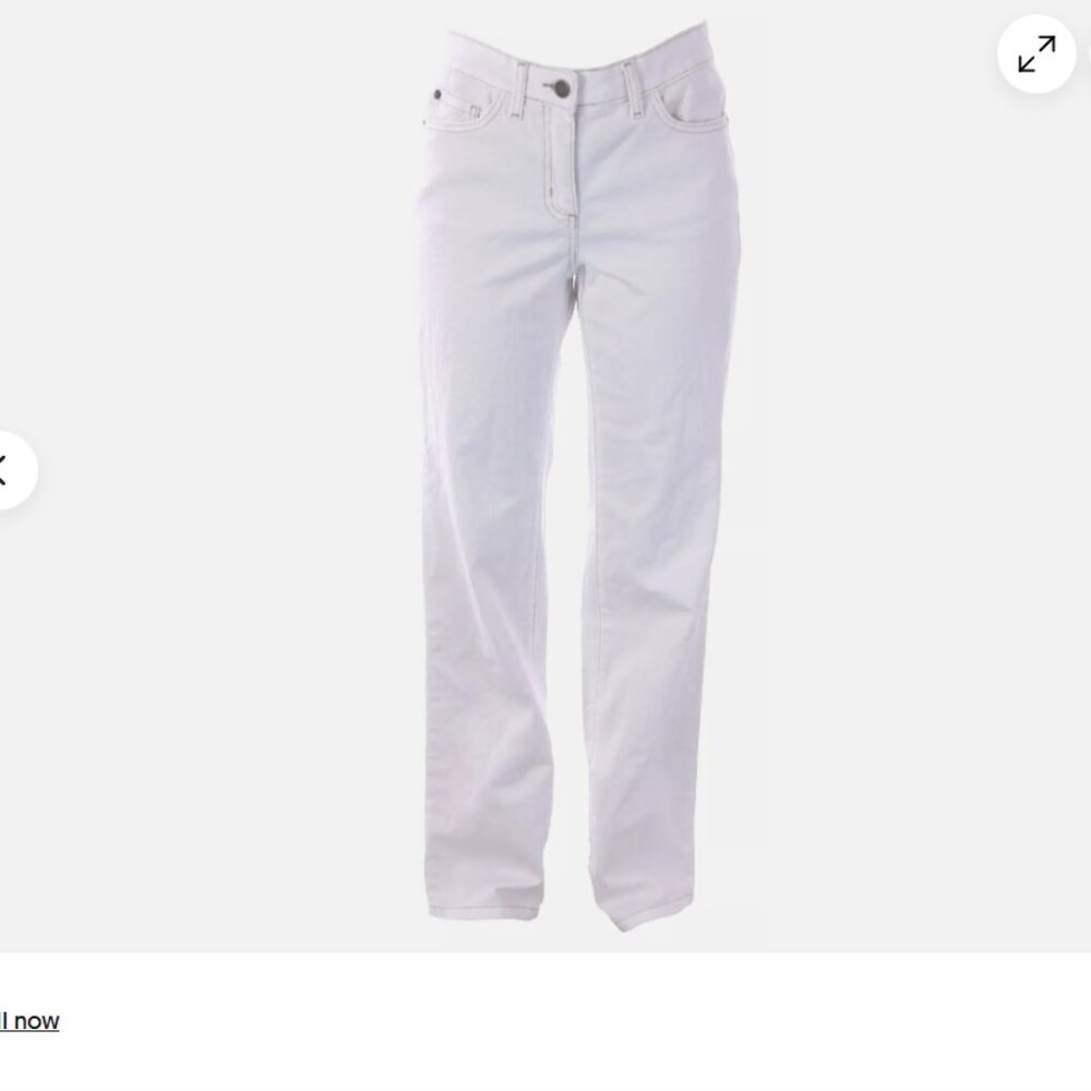 BODEN WOMEN'S WIDELEG JEANS PANTS IN WHITE WC137 - SIZE US 4R and 8R, NEW